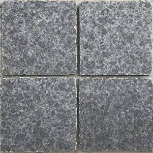 Ash Black Porcelain Cobbles Laid Square