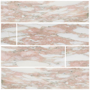 Strawberry Creme Subway Tiles